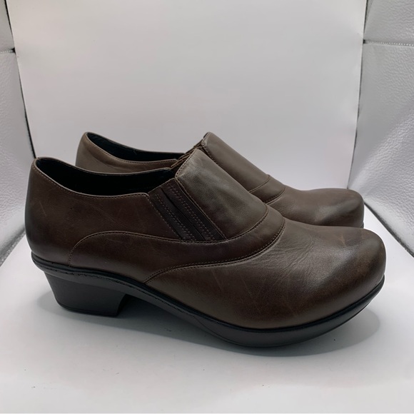 Abeo Shoes - Abeo 24/7 Colbie Women's Brown Leather Slip On Clog/Mule Size US 9.5